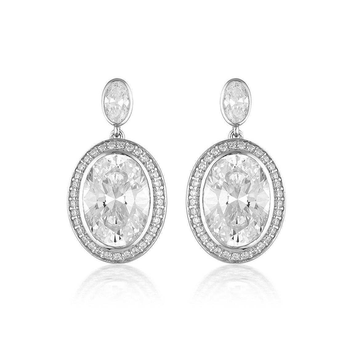 Luxe Grandenzza Earrings Silver