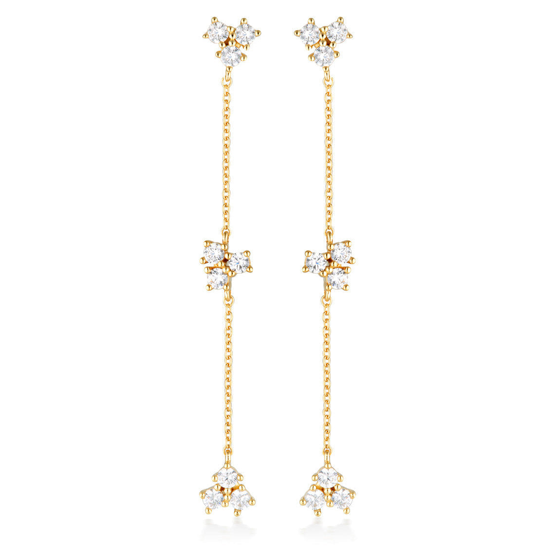 Georgini The Layered Edit Trois Earrings Gold