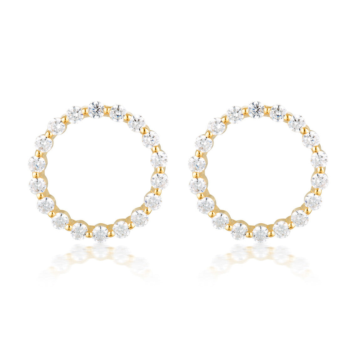 Large Circle Of Life Earring - Gold