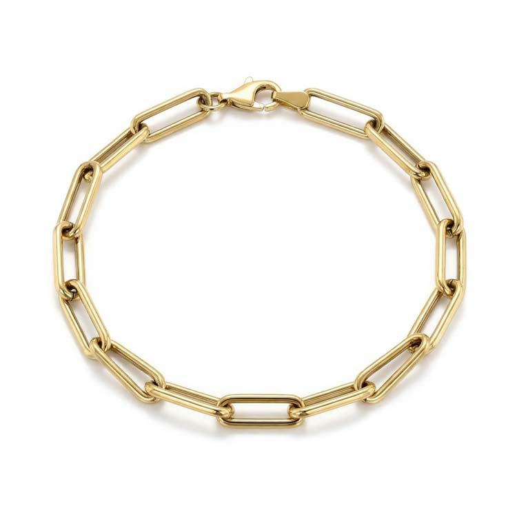 9ct Yellow Gold Paperchain Bracelet 20cm