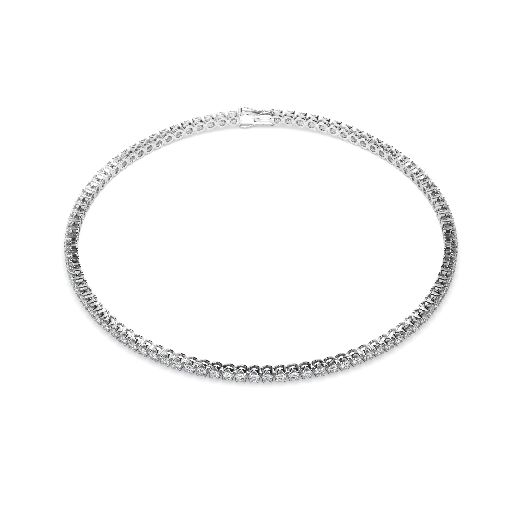 2ct Round Brilliant Cut Laboratory-Grown Diamond Tennis Bracelet