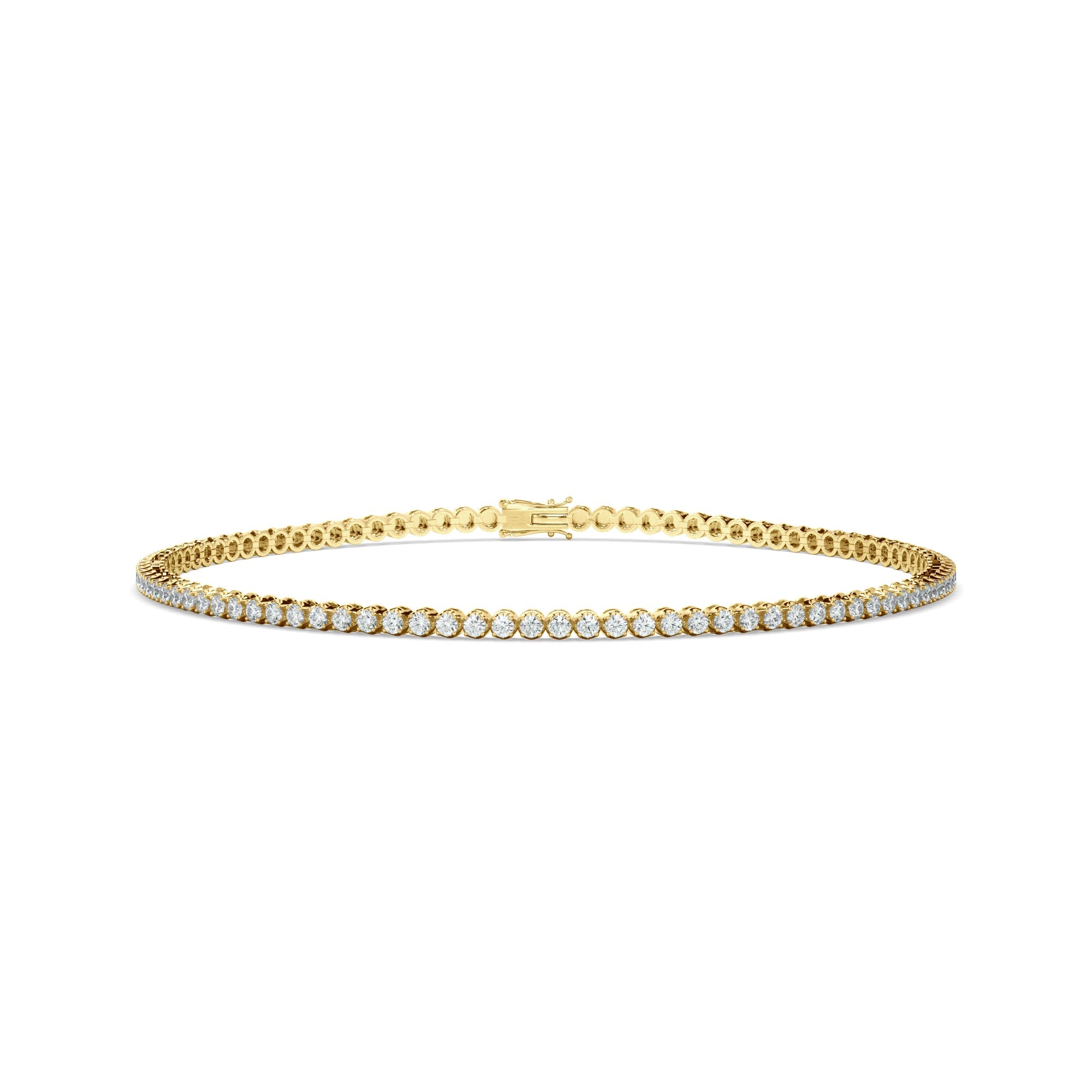 2ct Round Brilliant Cut Laboratory-Grown Diamond Tennis Bracelet
