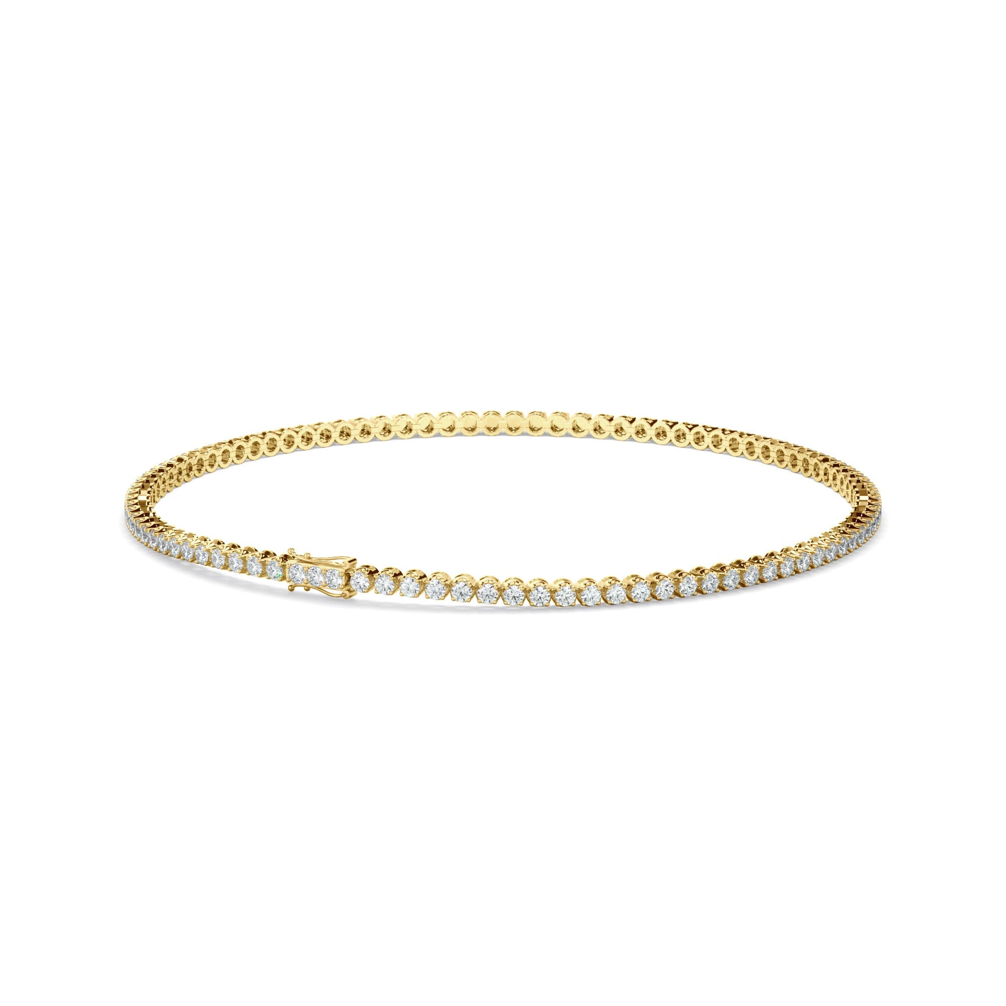 2ct Round Brilliant Cut Laboratory-Grown Diamond Tennis Bracelet