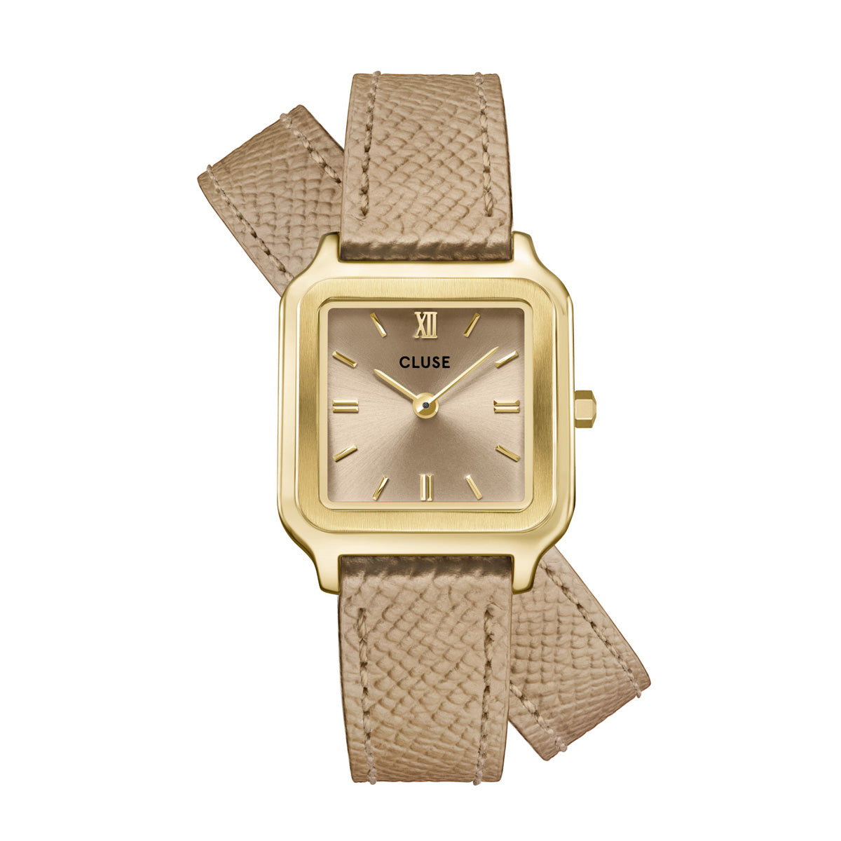 CLUSE Gracieuse Petite Double Leather Rugby Tan/Gold
