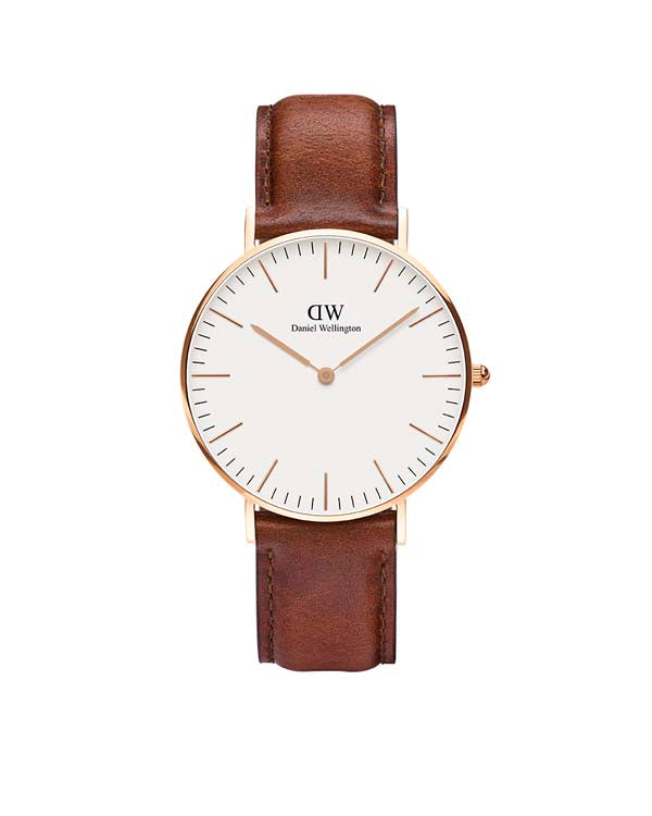Daniel Wellington Classic 36 St Mawes Rose Gold & White Watch