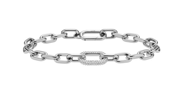 Daniel Wellington Crystal Link Bracelet Silver