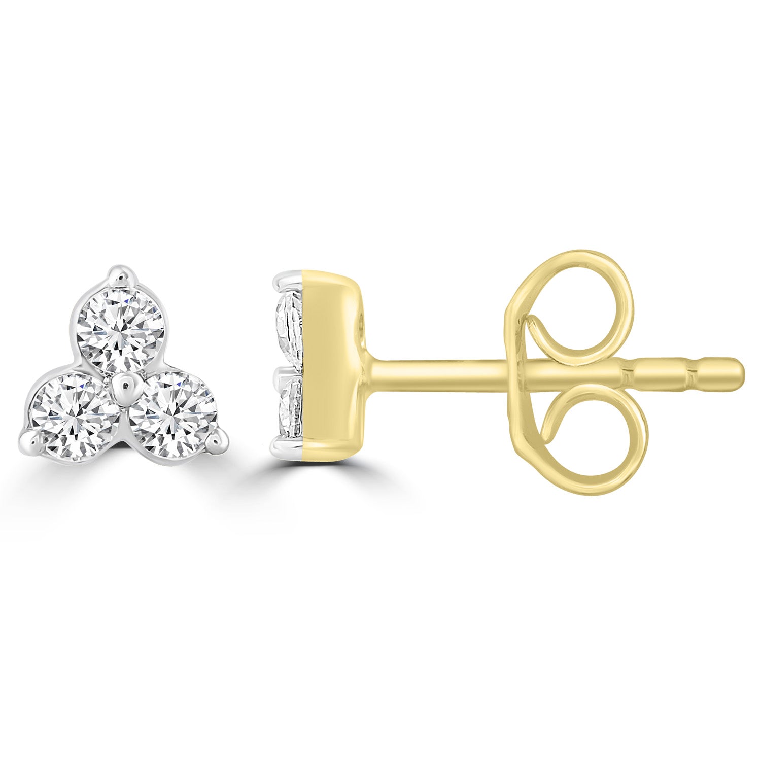 Diamond Fashion Earrings with 0.20ct Diamonds in 9ct Yellow Gold