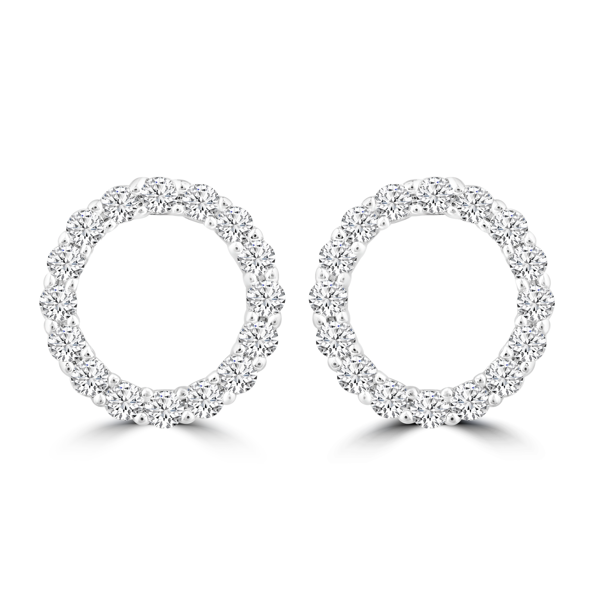 Diamond Fashion Earrings with 0.20ct Diamonds in 9ct White Gold - EF-5954-W