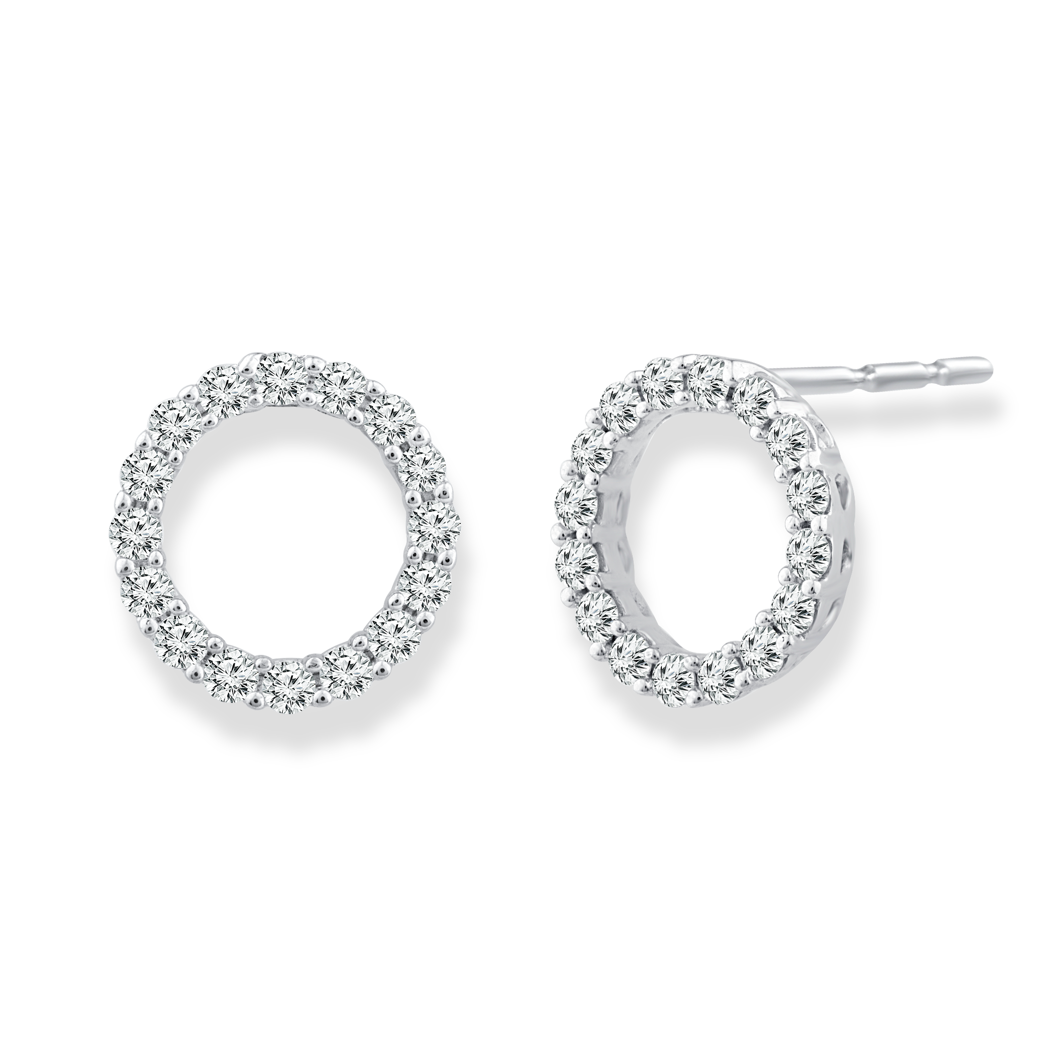 Diamond Fashion Earrings with 0.20ct Diamonds in 9ct White Gold - EF-5954-W