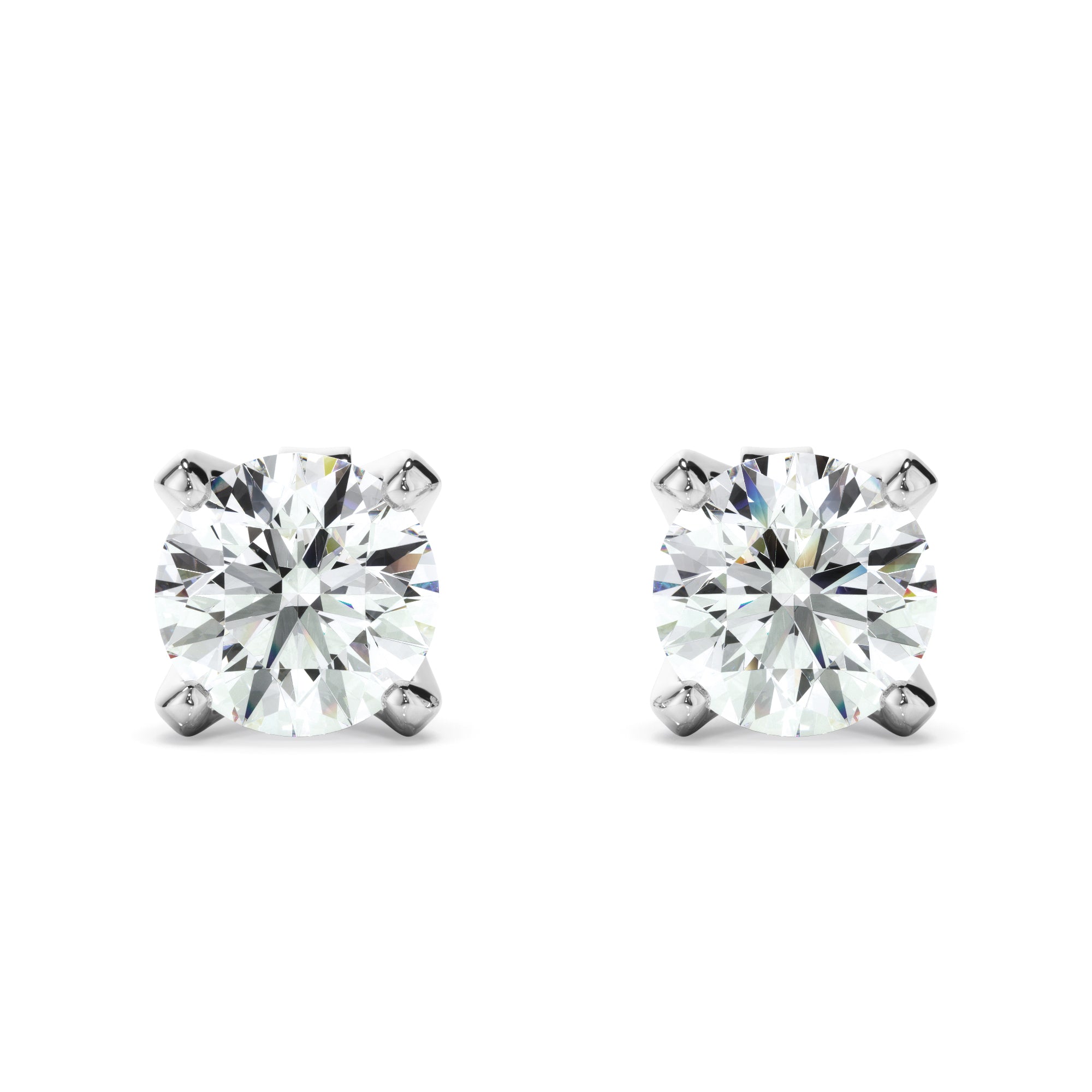 1ct Round Brilliant Cut Laboratory-Grown Diamond Stud Earrings