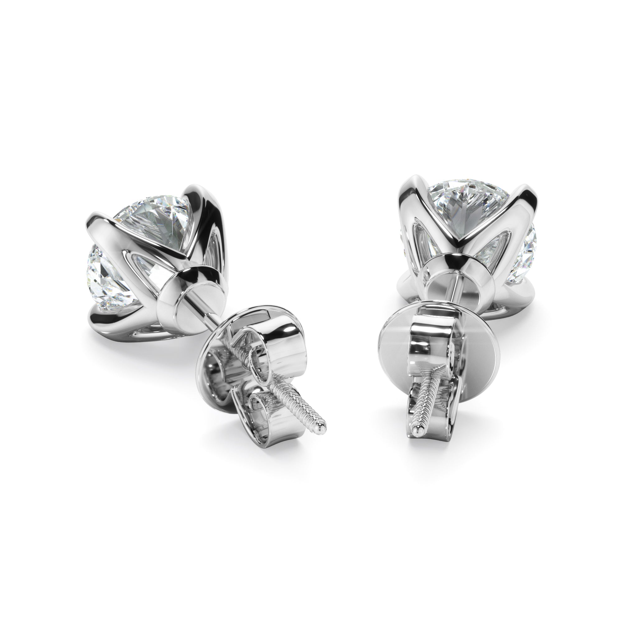 0.80ct Round Brilliant Cut Laboratory-Grown Diamond Stud Earrings