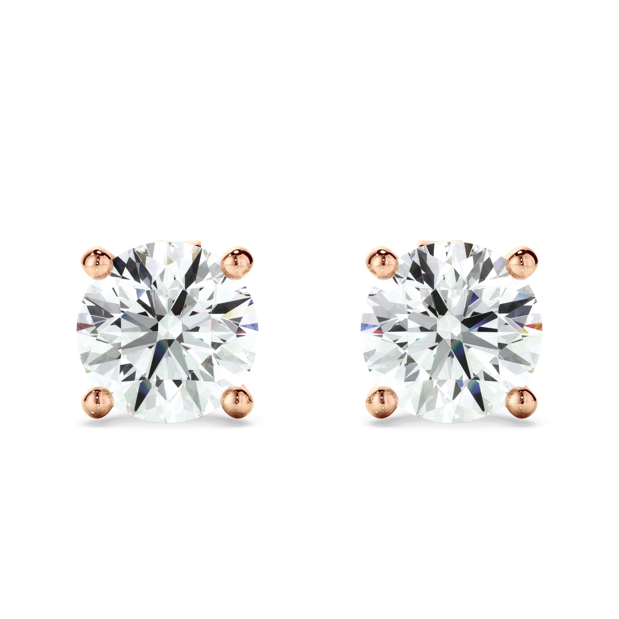 1.40ct Round Brilliant Cut Laboratory-Grown Diamond Stud Earrings