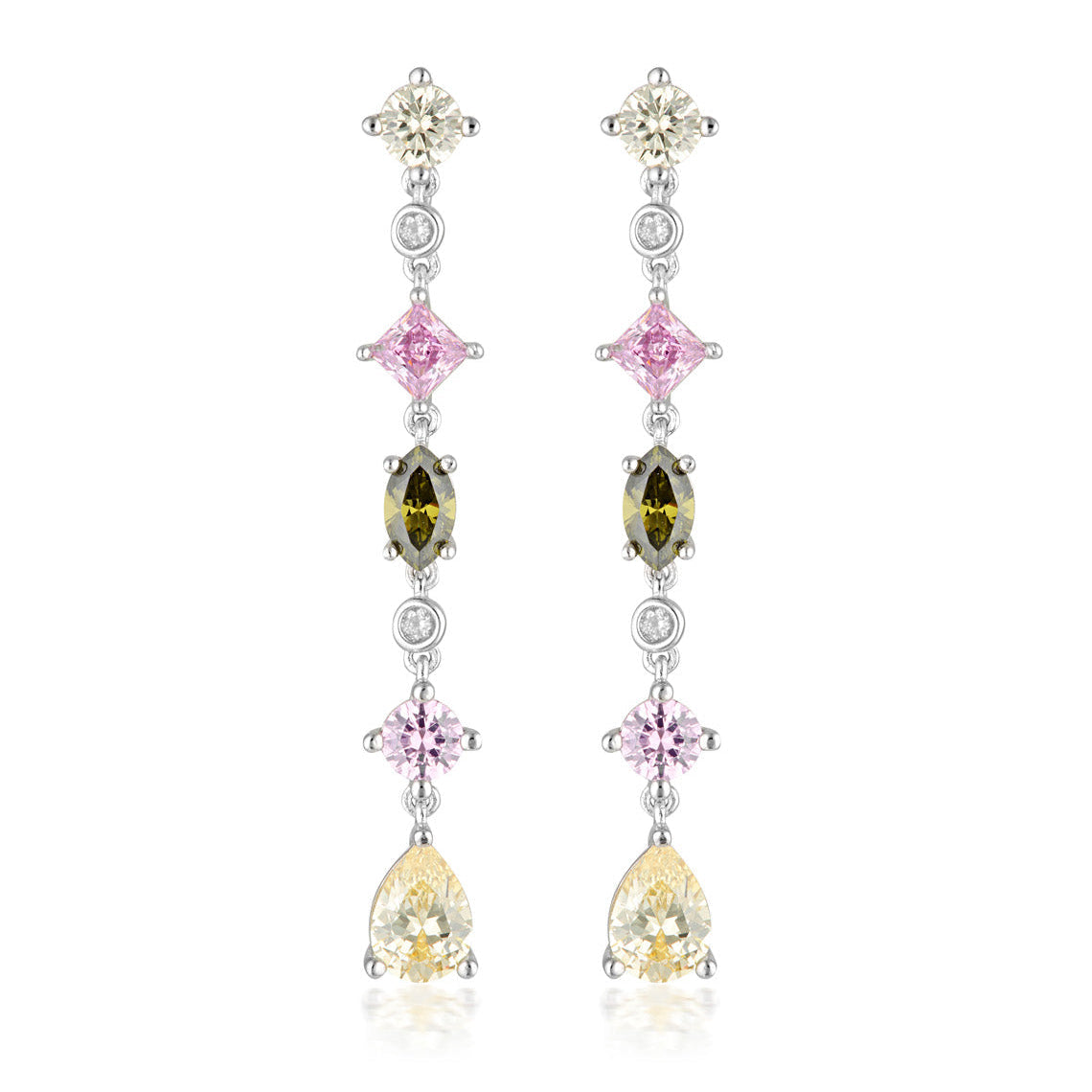 Summer Sorbet Gelato Glimmer Multi Coloured Earrings