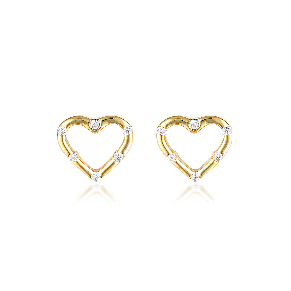 Summer Sorbet Candy Cupid Earrings Gold