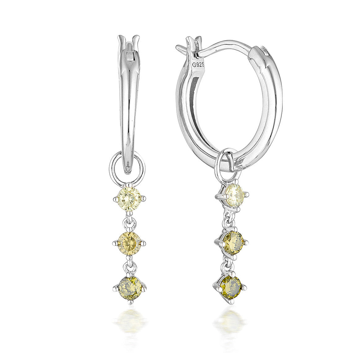 Summer Sorbet Matcha Magic Earrings Multi Coloured Silver