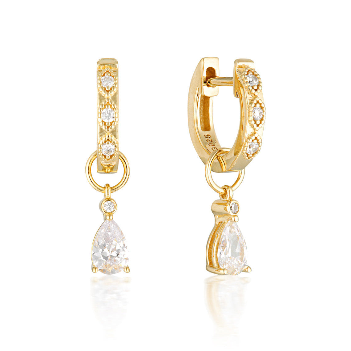 Summer Sorbet Sherbert Shimmer Earrings Gold