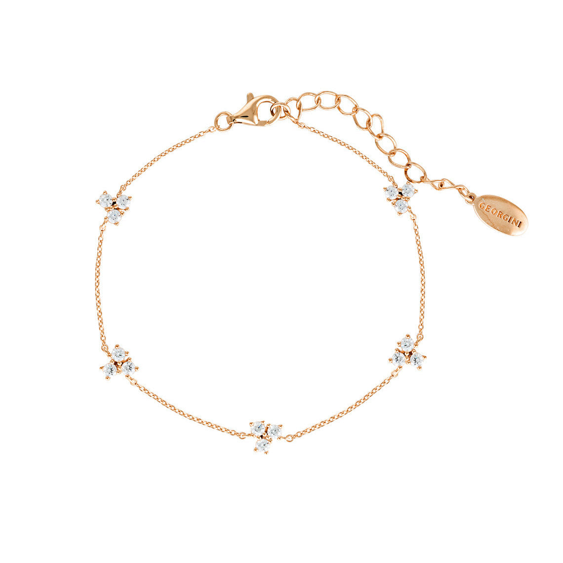 The Layered Edit Trois Bracelet Rose Gold