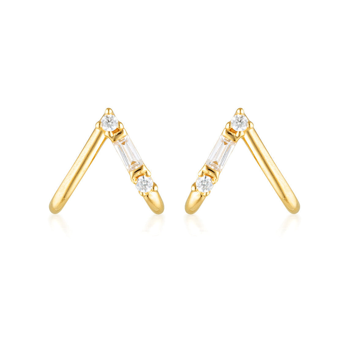 Georgini The Layered Edit Tiga Earrings Gold