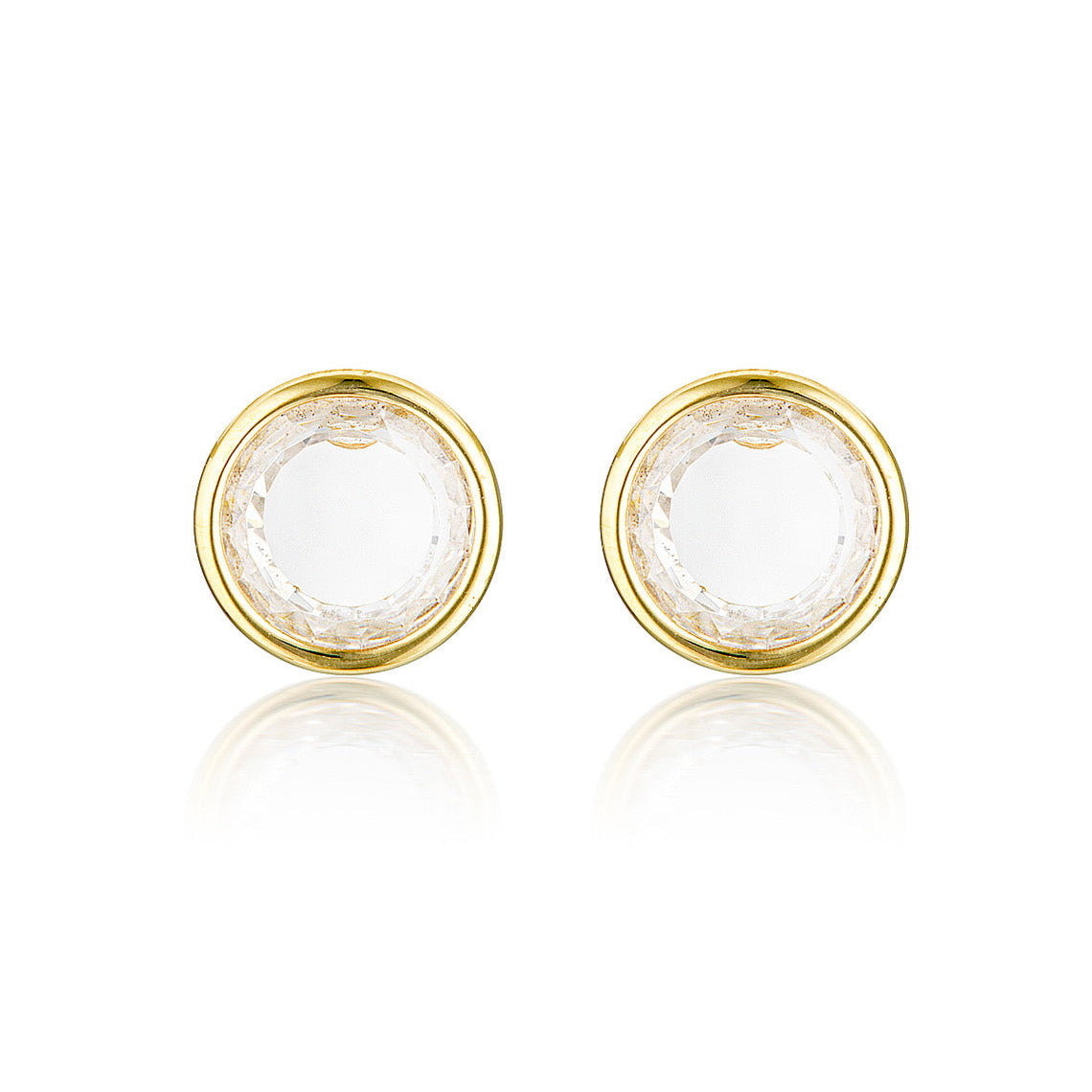Noel Nights Sliced Stone Earrings Gold