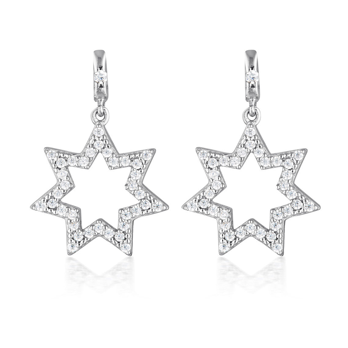 Star Earrings Silver