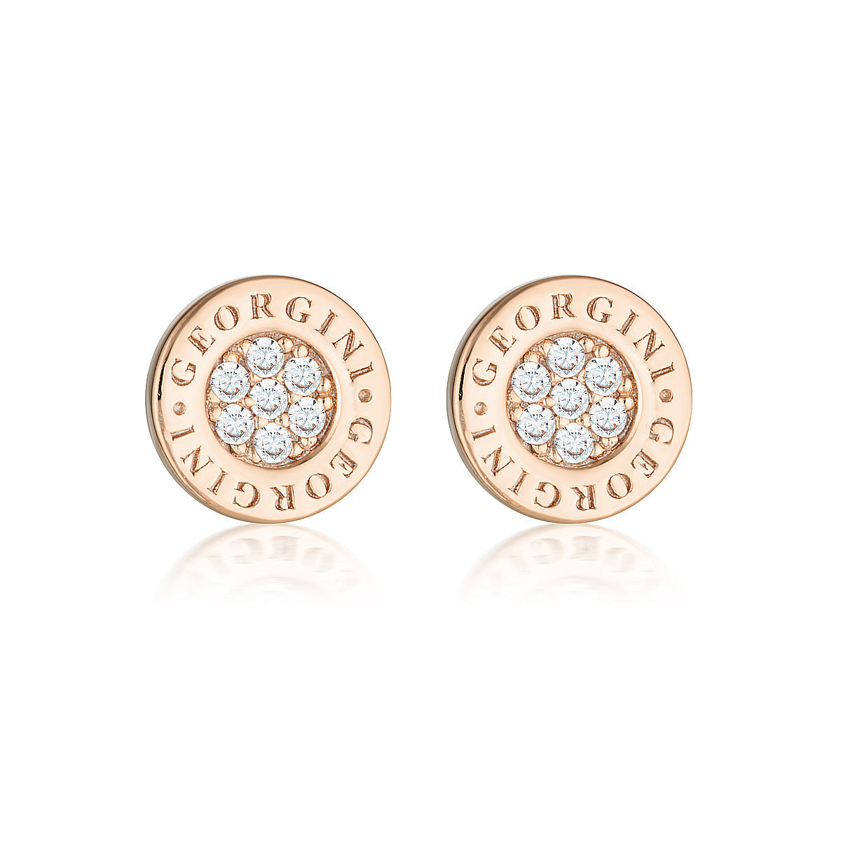 Reflection Signature Stud Rose Gold