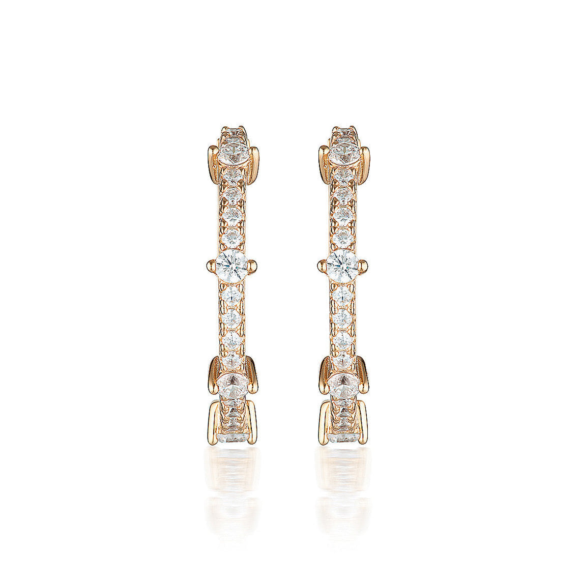 Red Carpet Gala Earrings Rose Gold