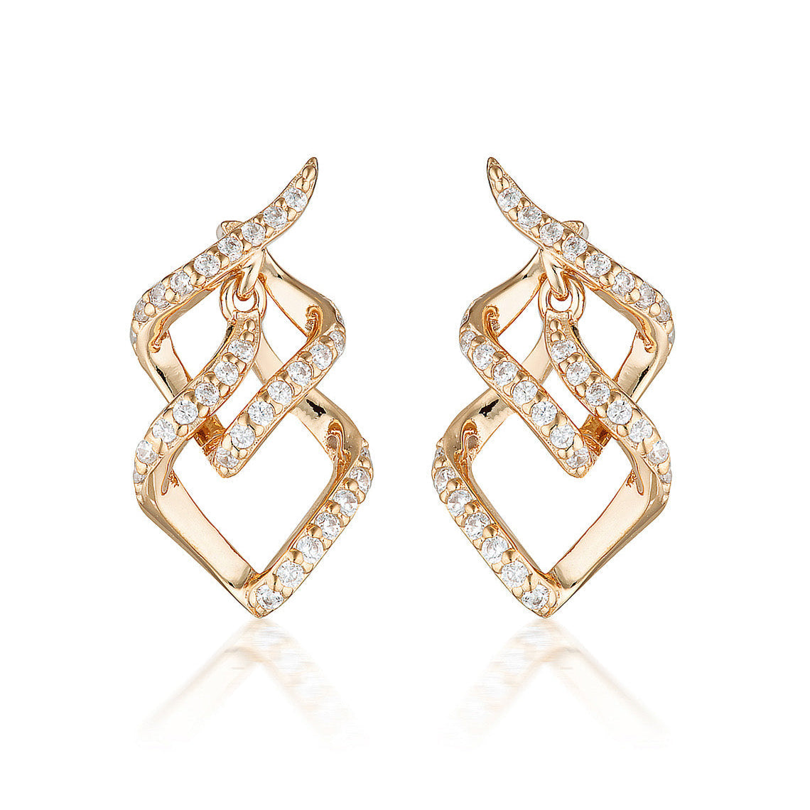 Red Carpet Aria Earrings Rose Gold