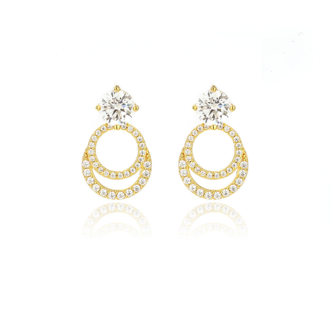 Goddess Luna Earrings Gold