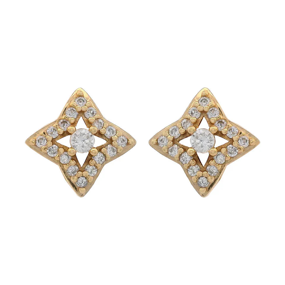 Georgini Midnight Velvet Fairwater Petite Earrings Gold