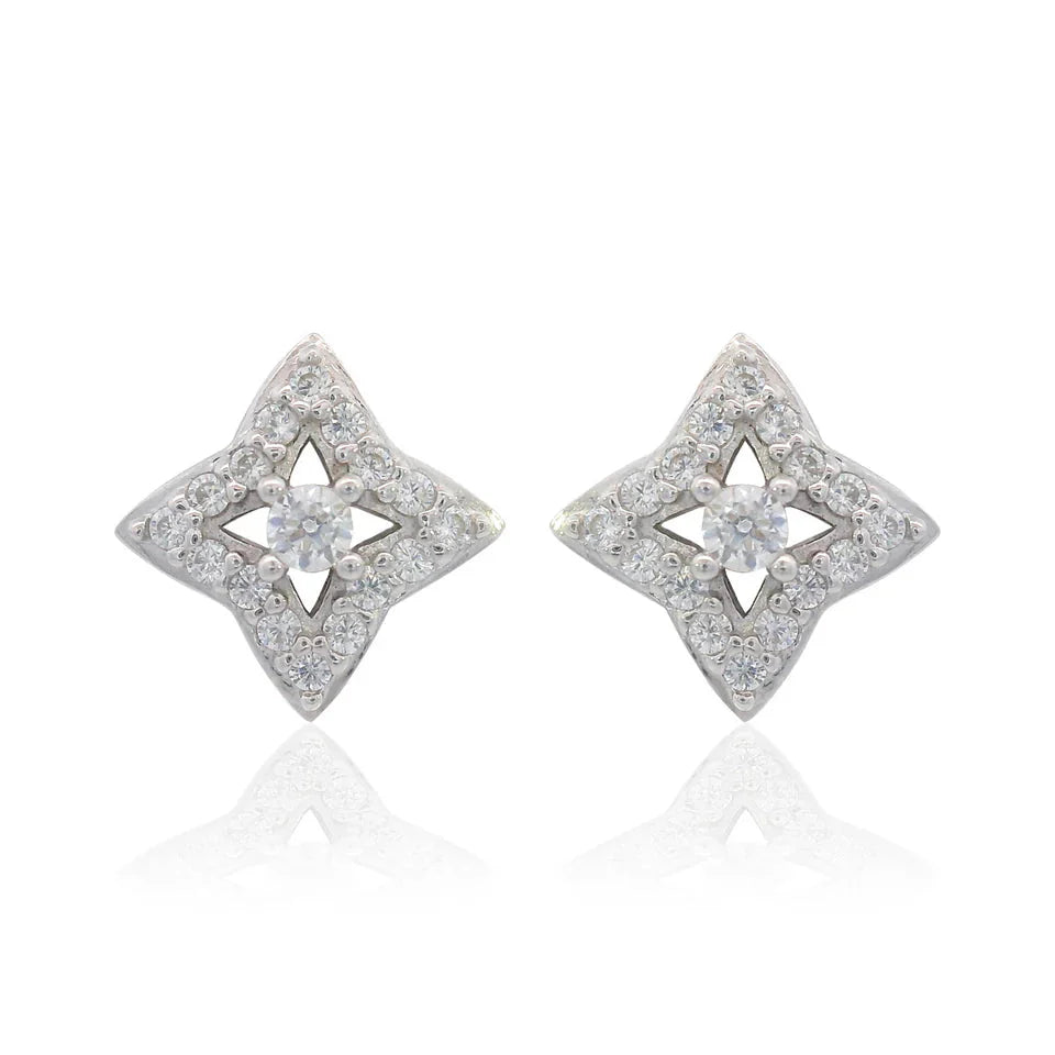 Georgini Midnight Velvet Fairwater Petite Earrings Silver