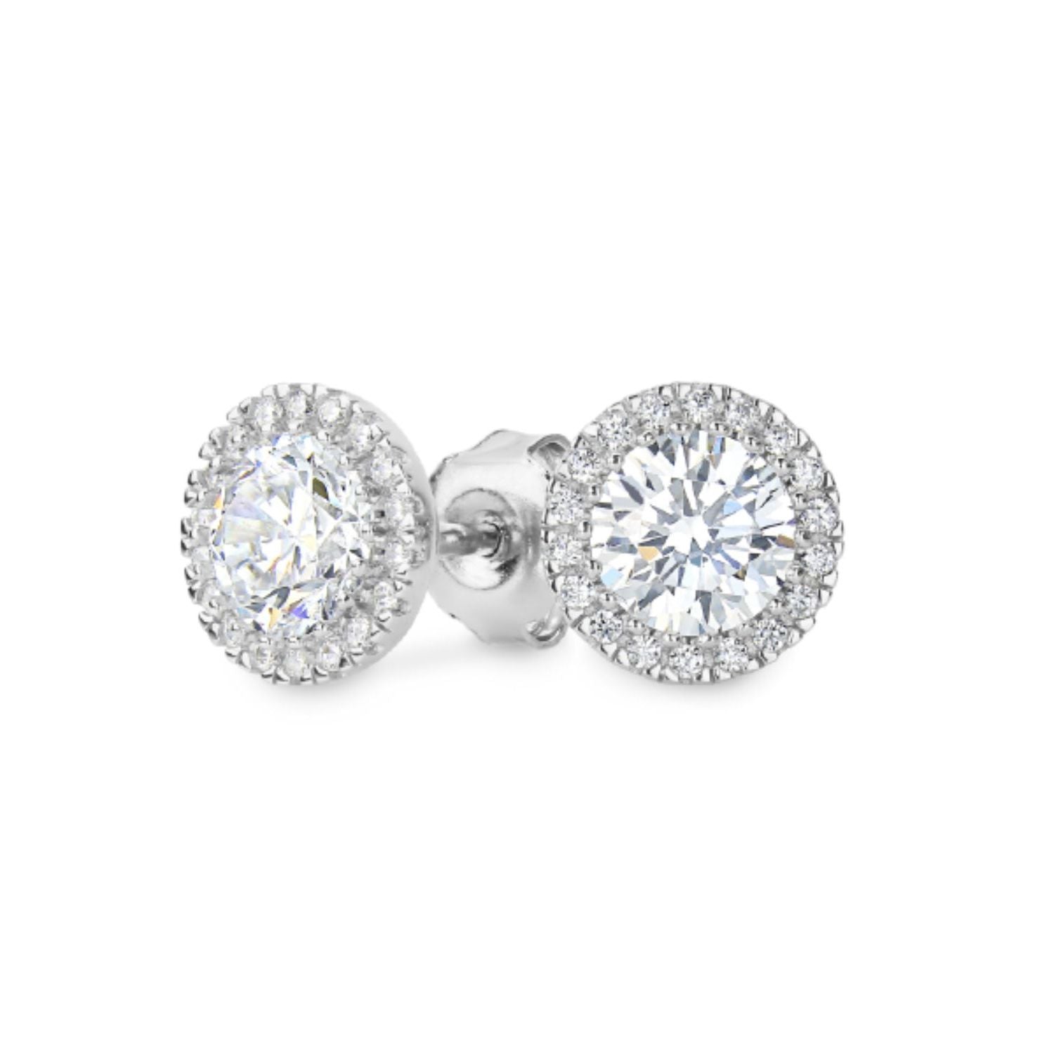 Georgini - Yoyo Sterling Silver Cubic Zirconia Stud Earrings