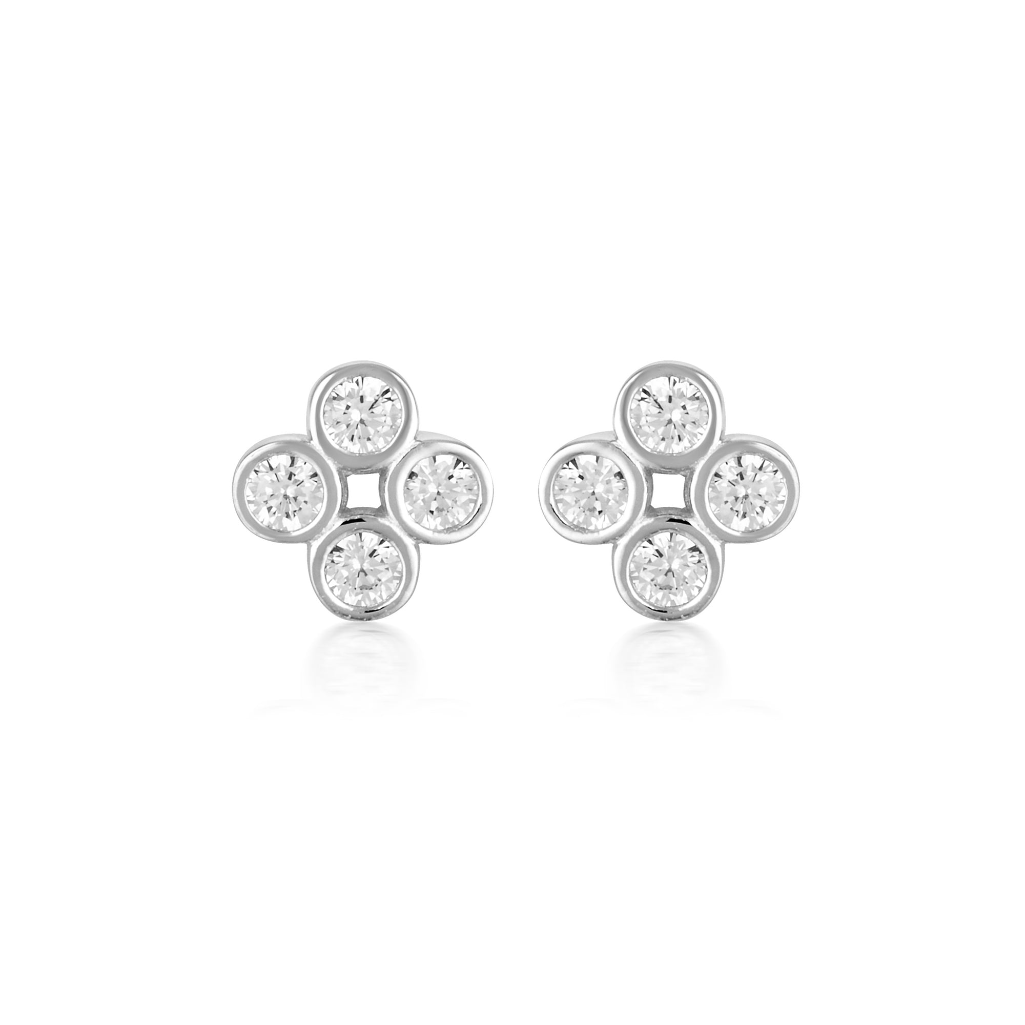 Stellar Lights Silver Twinkle Studs