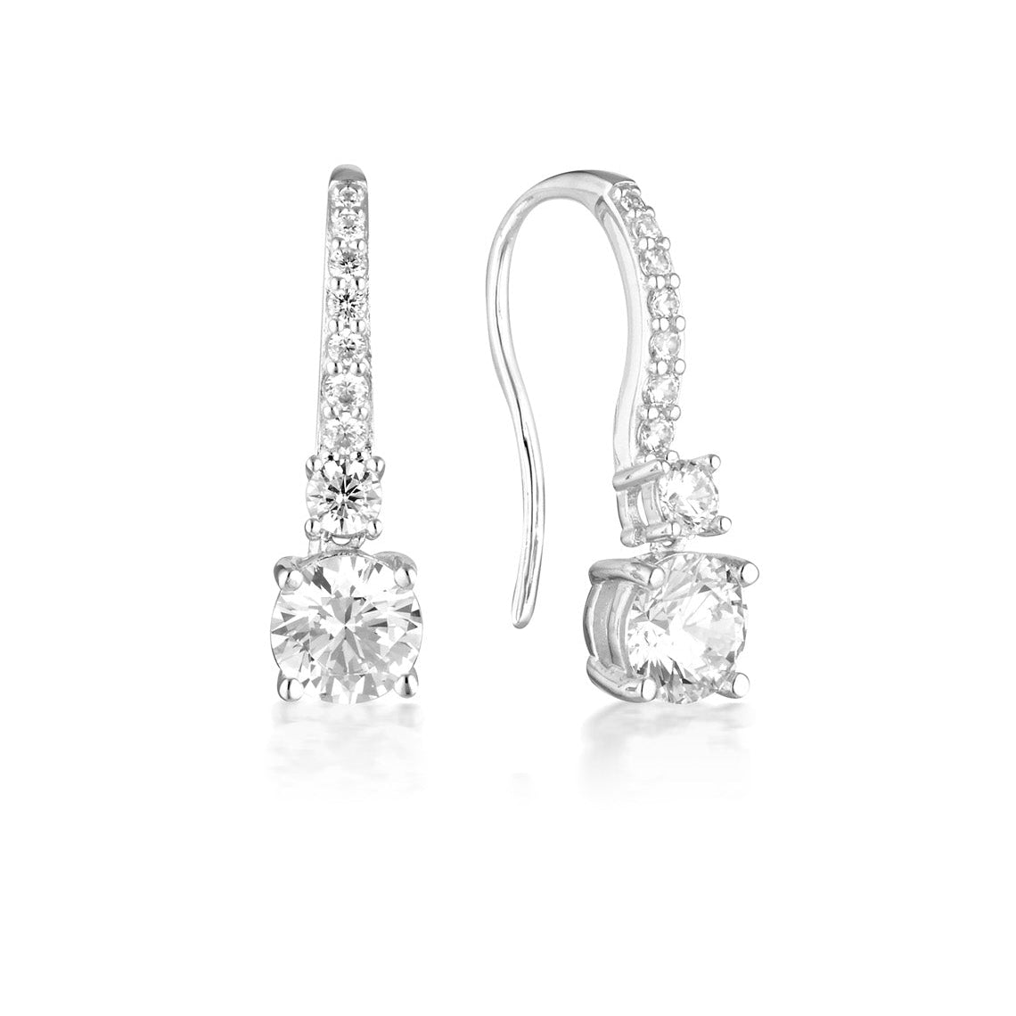 Iconic Bridal Daphne Earrings Silver