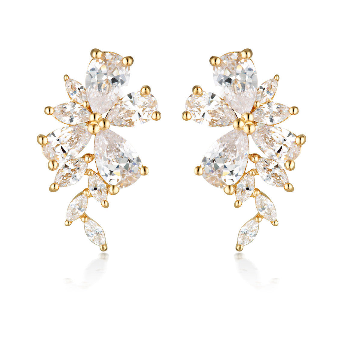 Iconic Bridal Hyacinth Earrings Gold