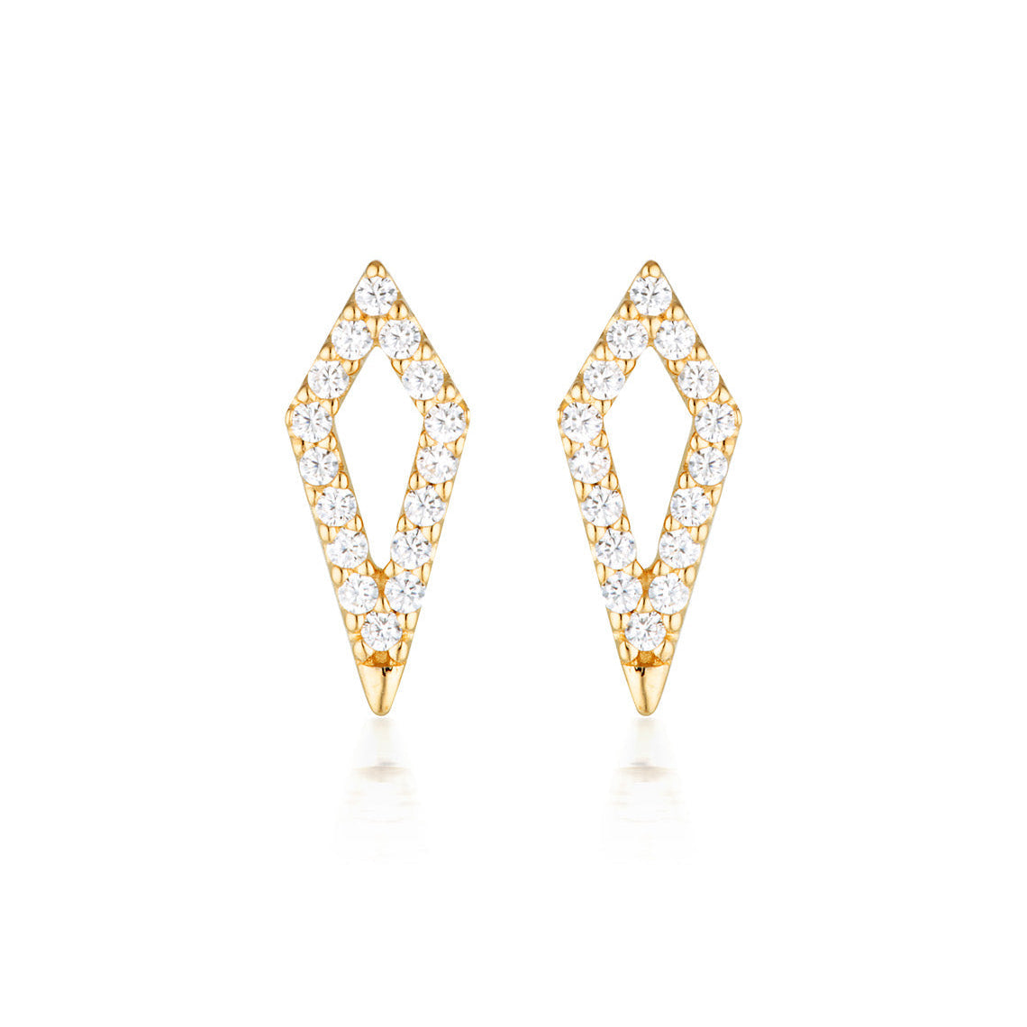 Rock Star Kite Gold Earrings