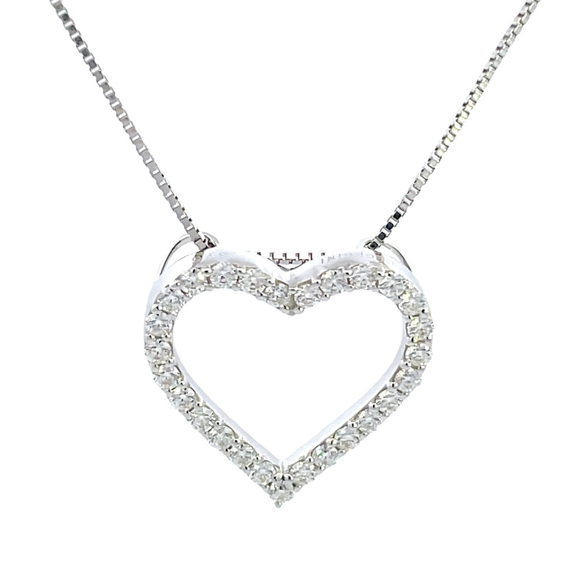 Heart 0.5tcw in 9ct White Gold Pendant
