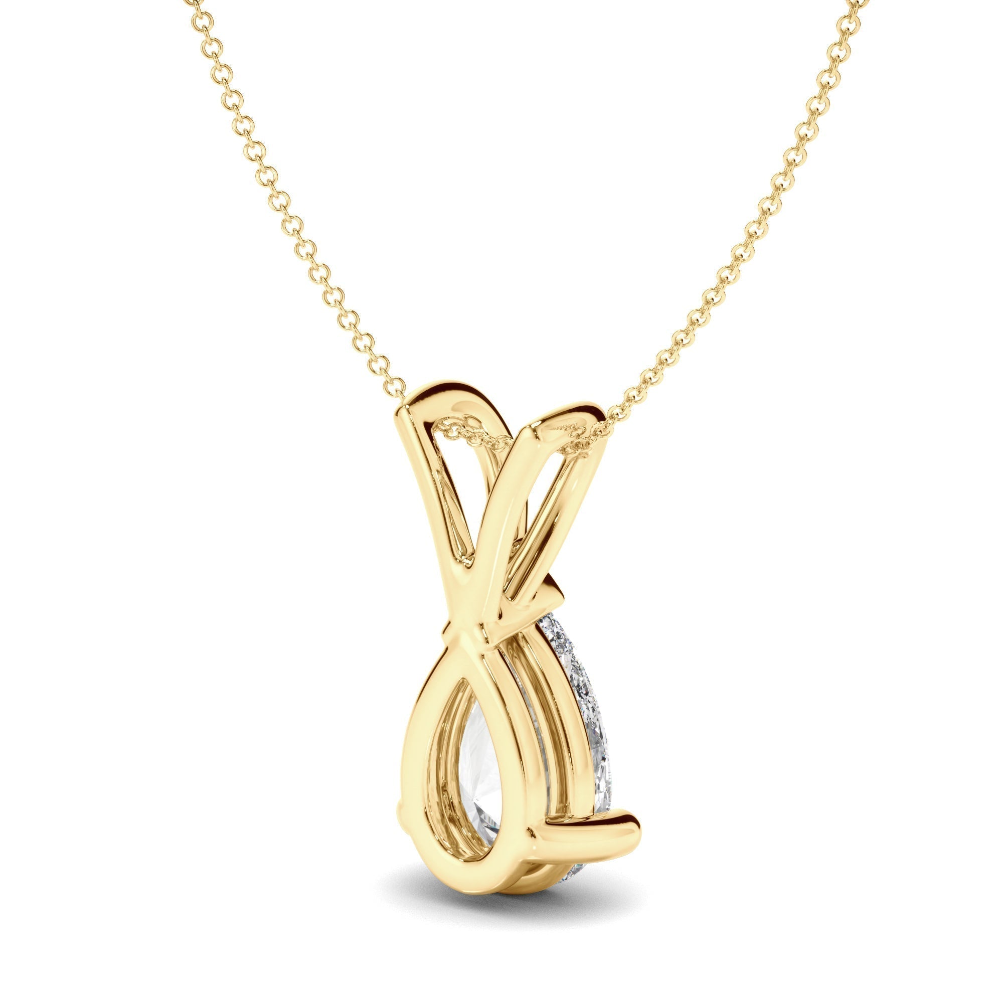 Pear Cut Diamond Pendant