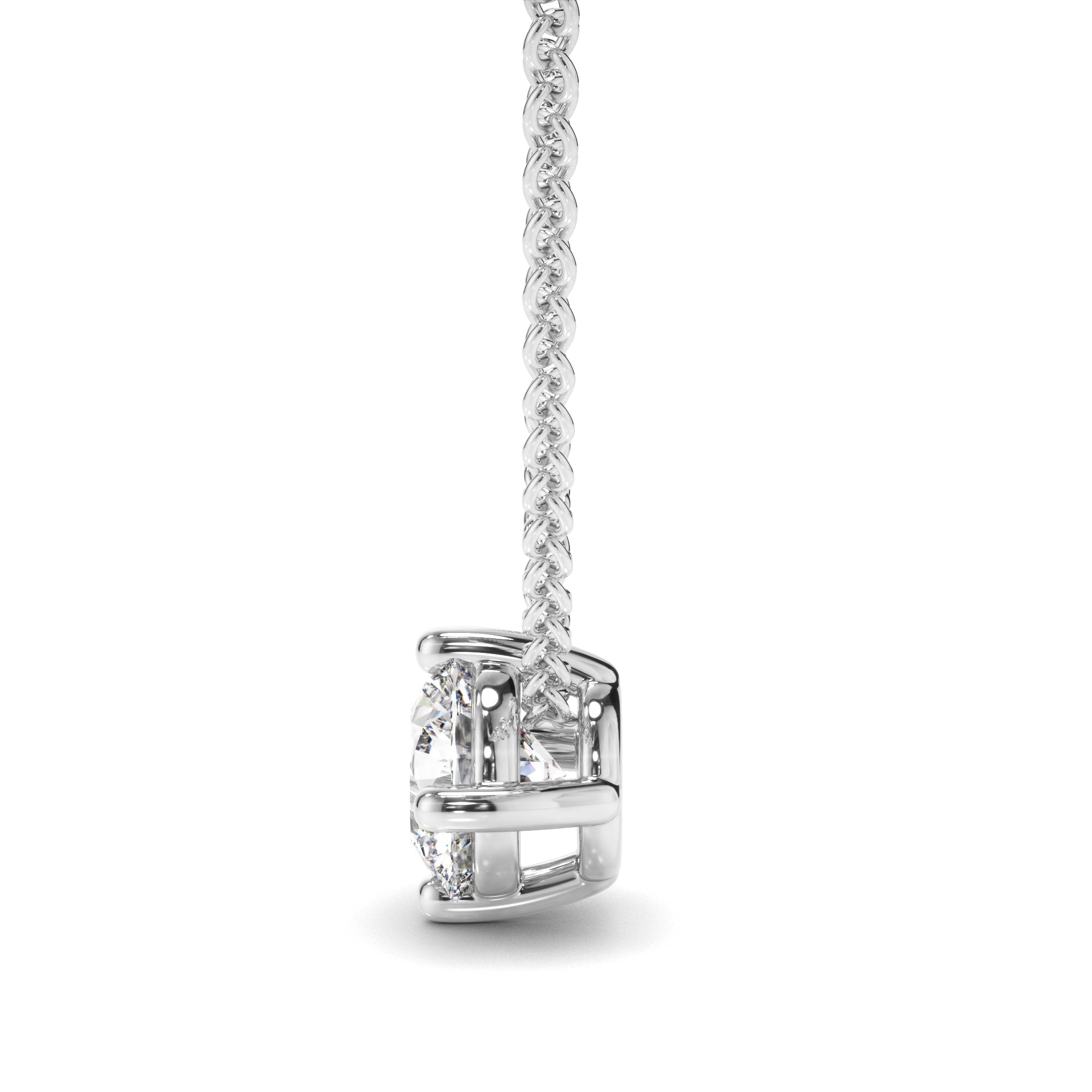Round Brilliant Cut Diamond Necklet