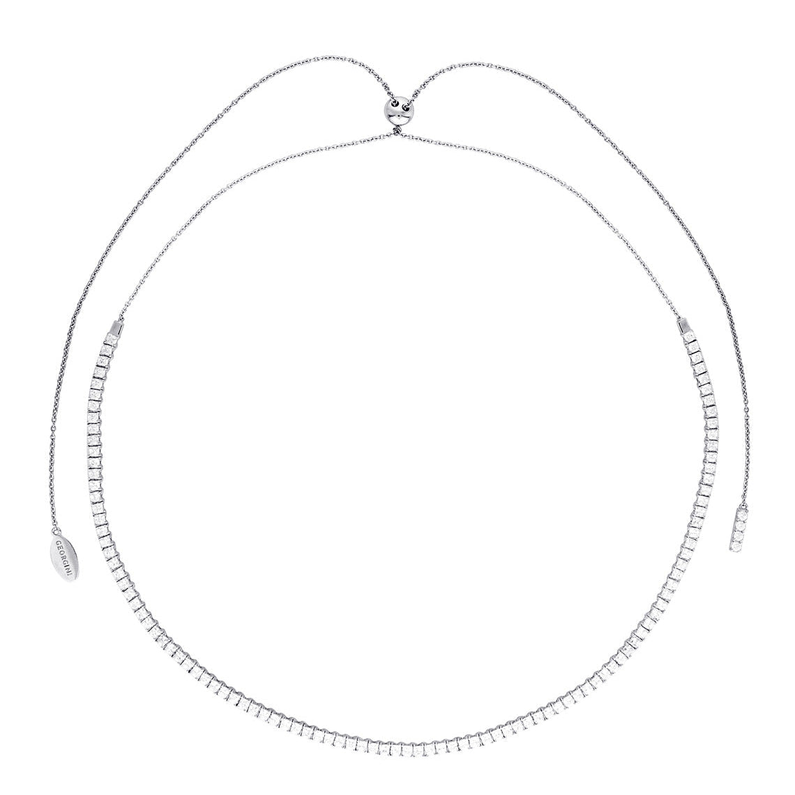 Iconic Bridal Vera Necklace Silver Adjustable