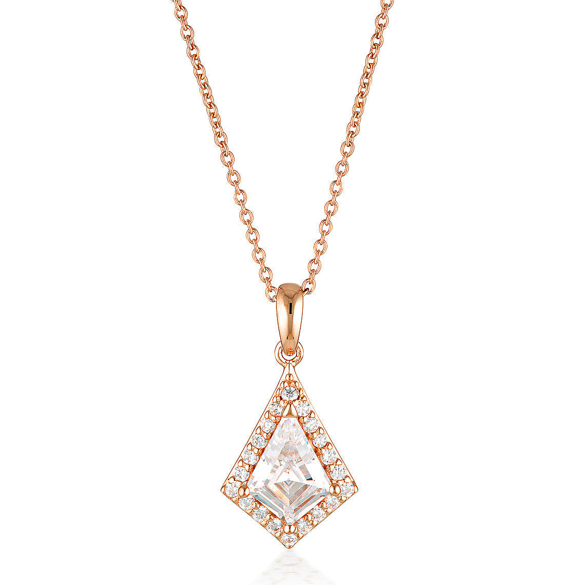 Rock Star Shield Rose Gold Pendant