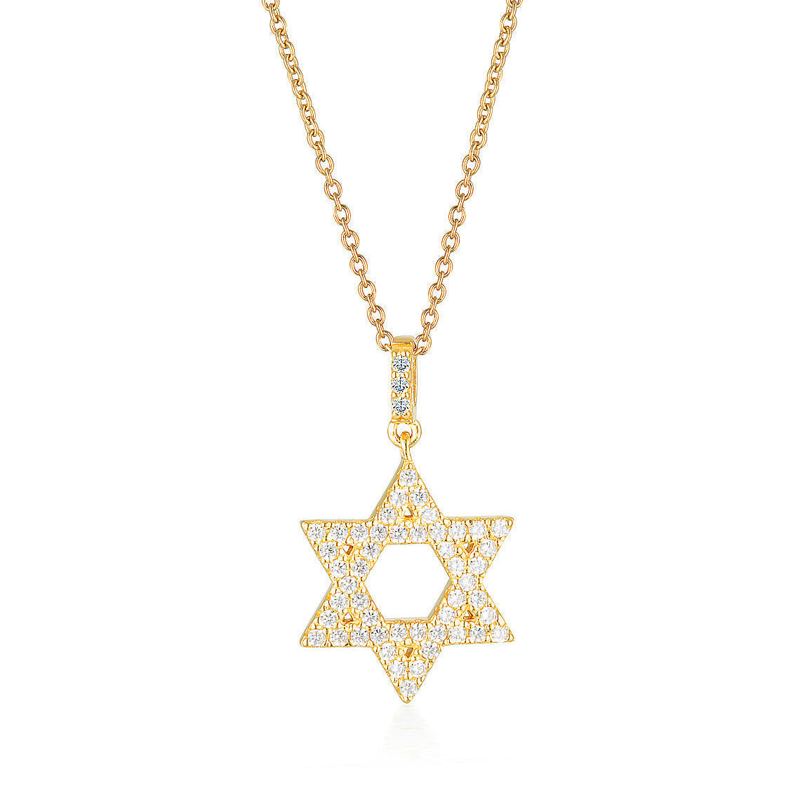 Rock Star Star Of David Gold Pendant