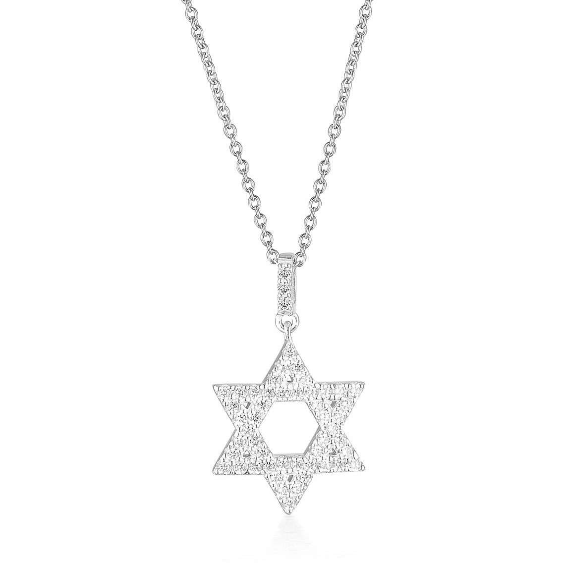 Rock Star Star Of David Silver Pendant
