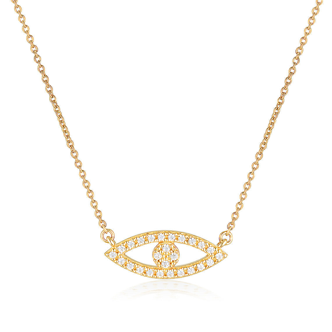 Rock Star Evil Eye Gold Pendant