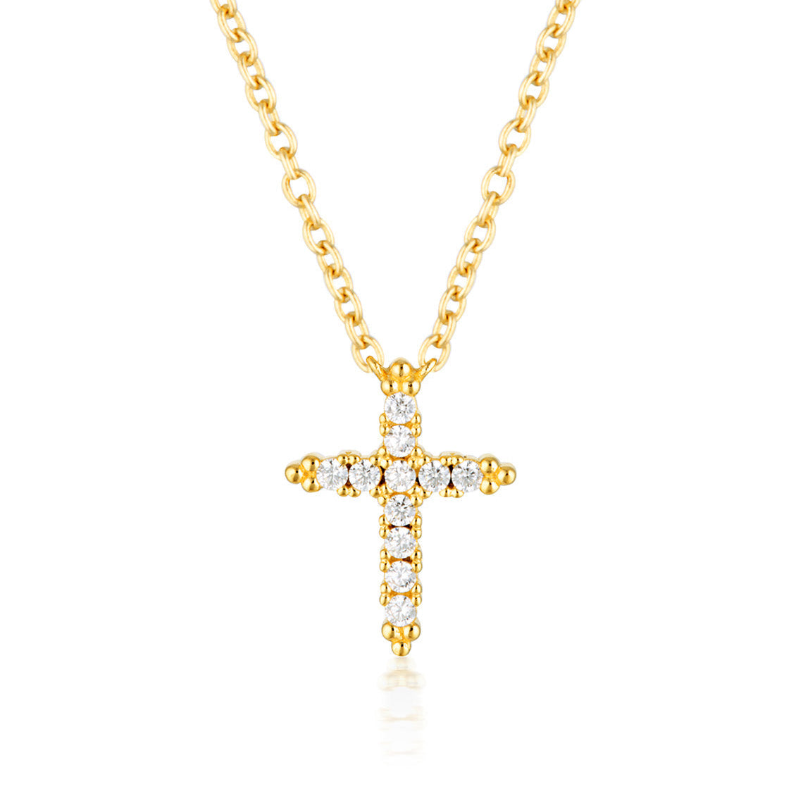 Rock Star Cross Gold Pendant