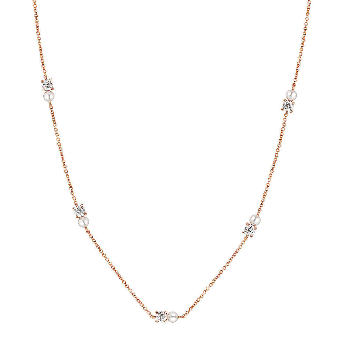 Noel Nights Snow Drop Necklace Rose Gold