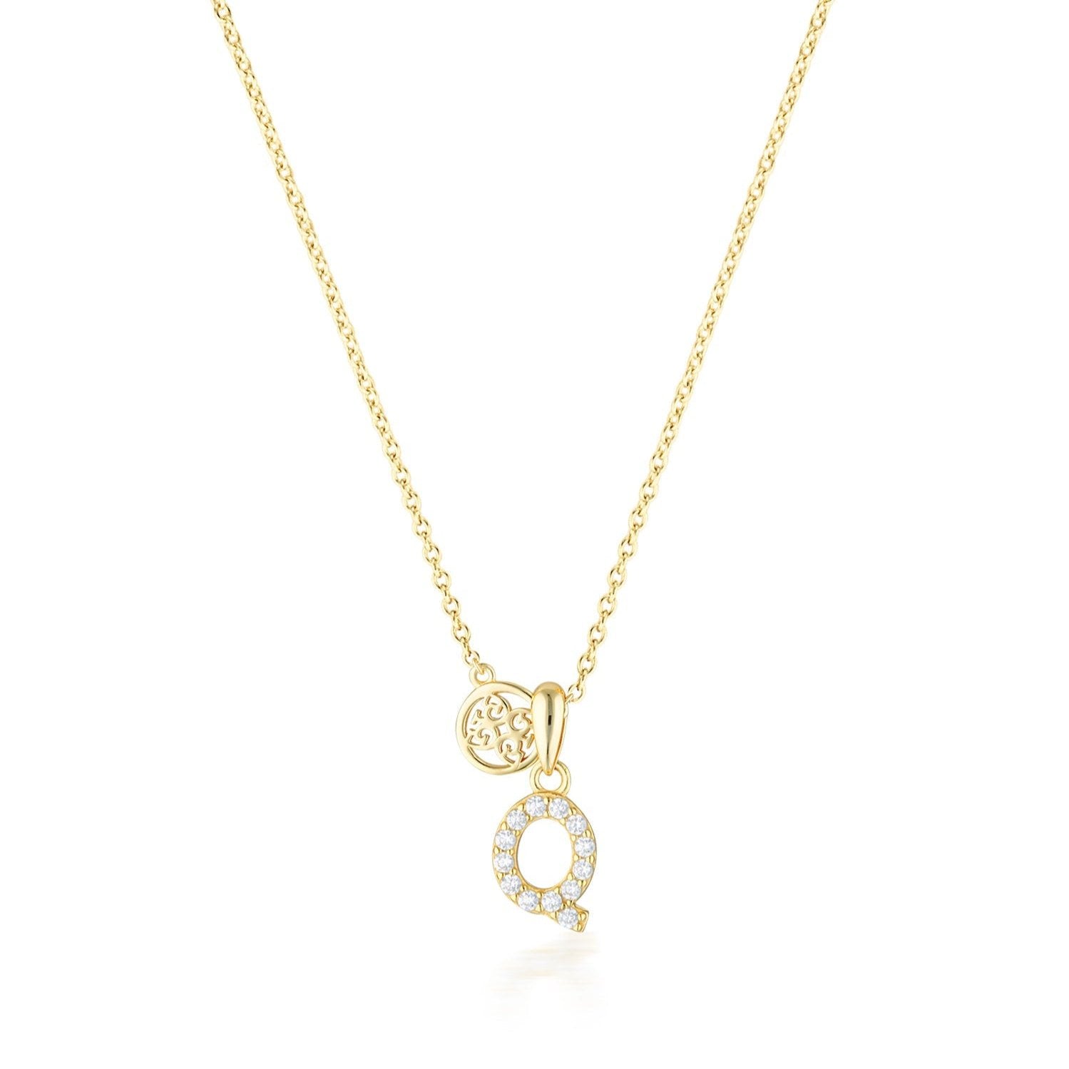 Georgini Luxury Letters Q Initial Pendant Gold