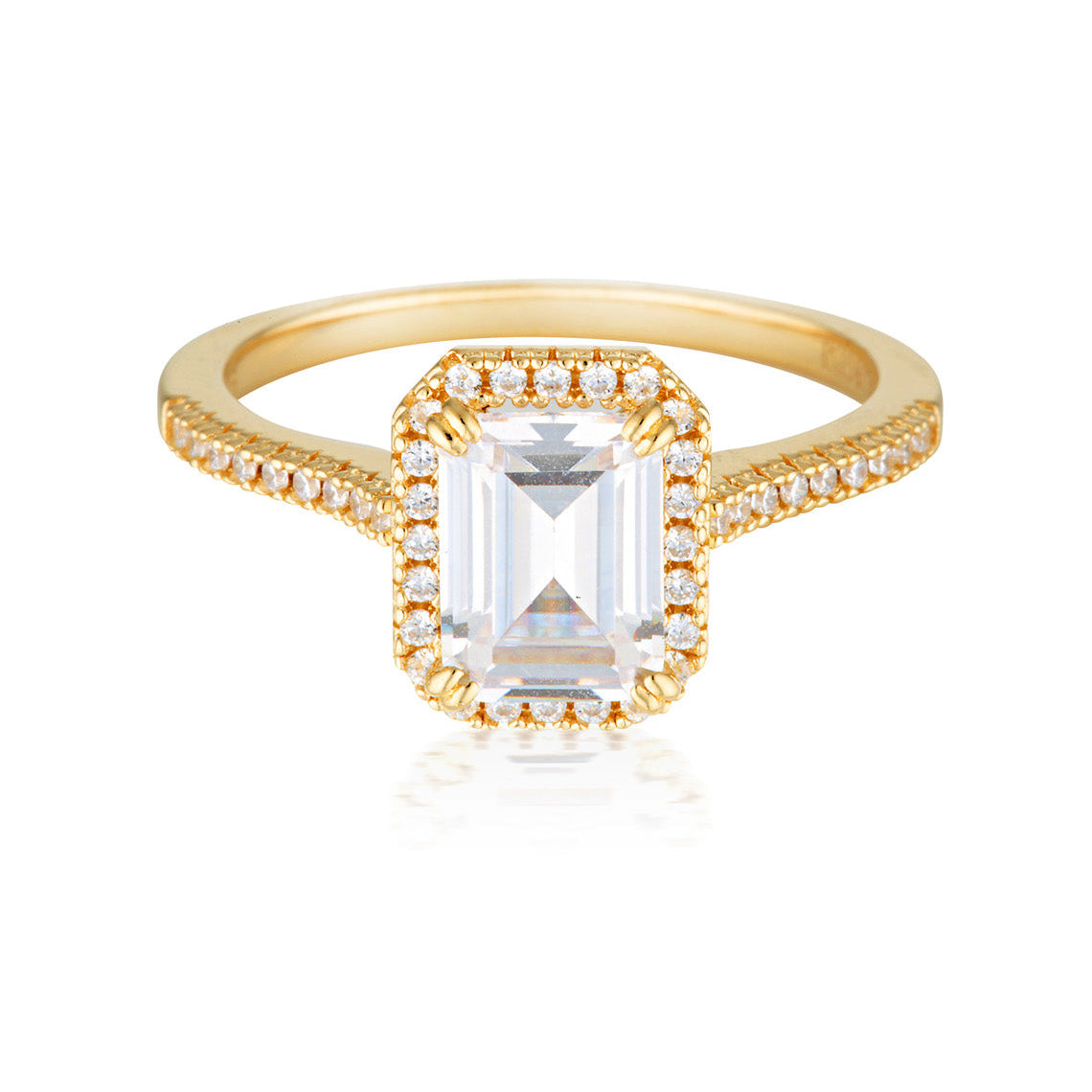 Iconic Bridal Violet Ring Gold