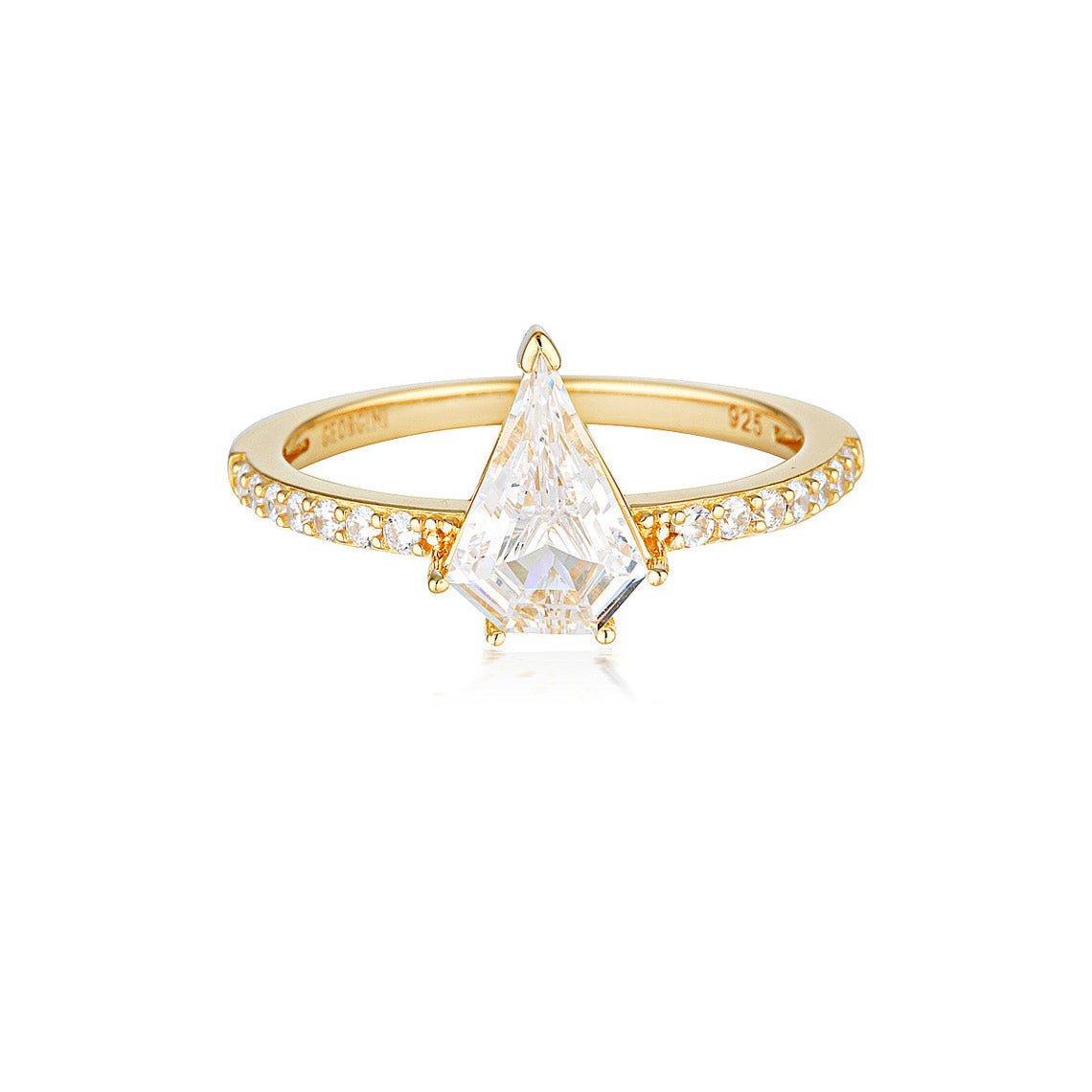 Rock Star Shield Gold Ring