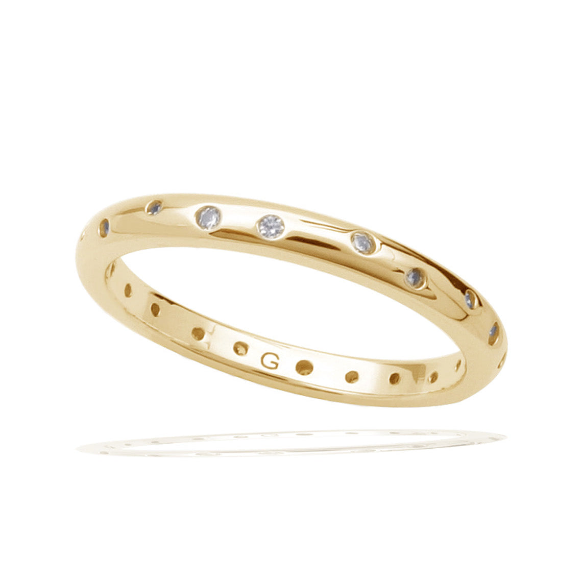 A Christmas Journey Ellipse Band Gold