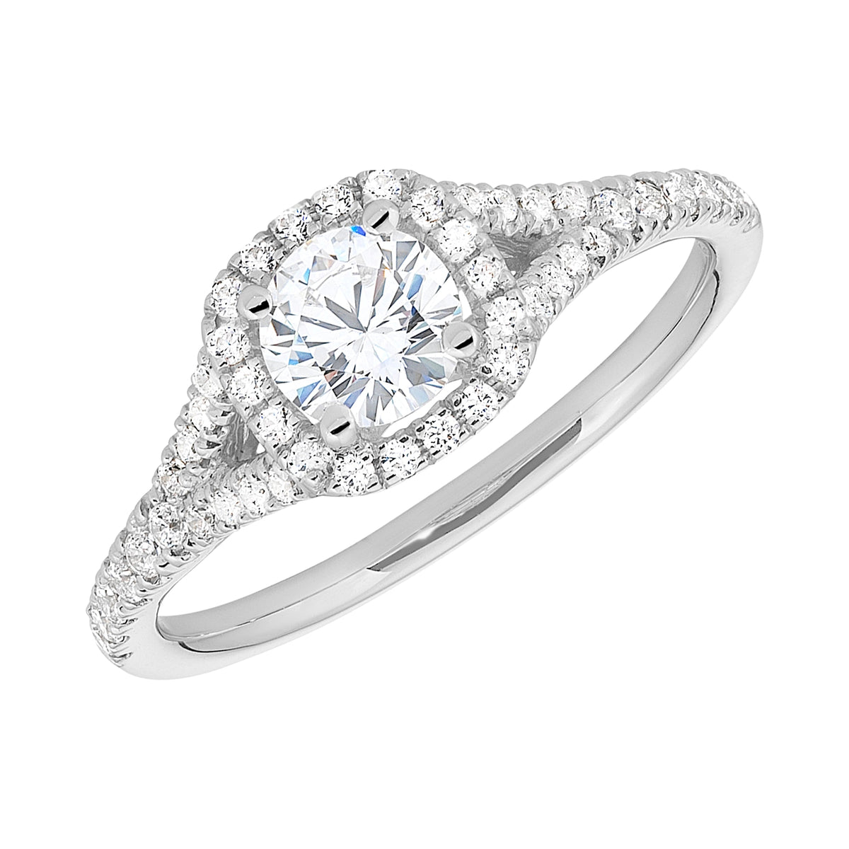 18ct White Gold 0.75ct Diamond Ring